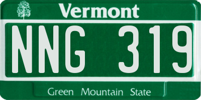 VT license plate NNG319