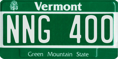 VT license plate NNG400