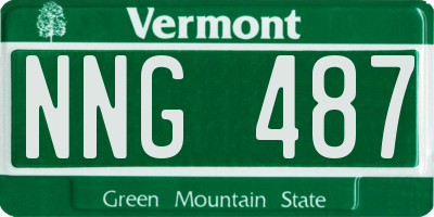 VT license plate NNG487