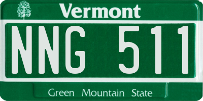VT license plate NNG511