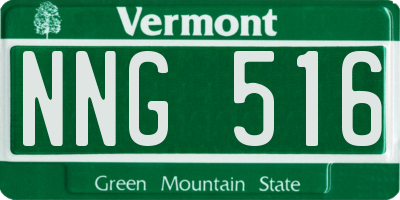 VT license plate NNG516