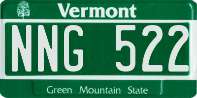 VT license plate NNG522