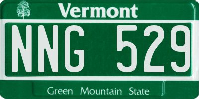 VT license plate NNG529