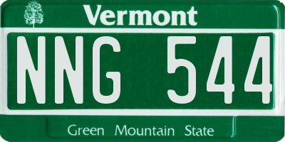 VT license plate NNG544