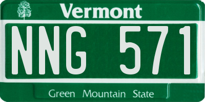 VT license plate NNG571
