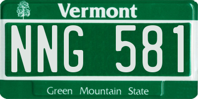 VT license plate NNG581