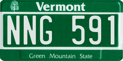 VT license plate NNG591