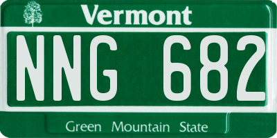 VT license plate NNG682