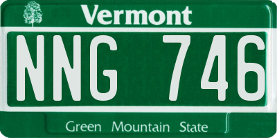 VT license plate NNG746