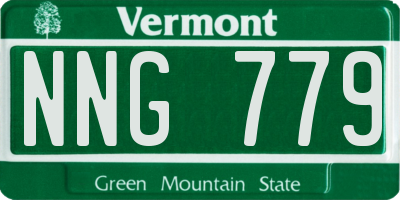 VT license plate NNG779