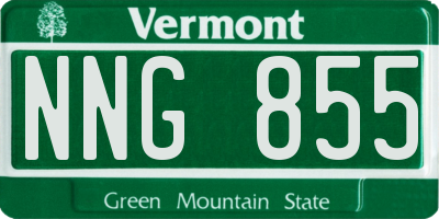 VT license plate NNG855