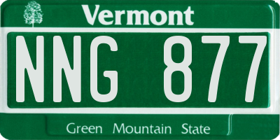 VT license plate NNG877