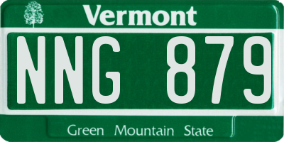 VT license plate NNG879