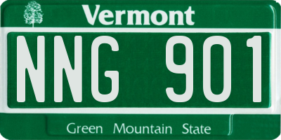 VT license plate NNG901