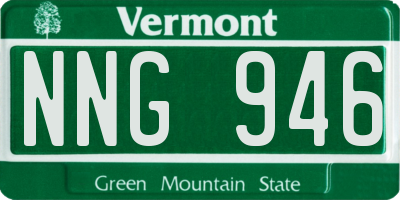 VT license plate NNG946