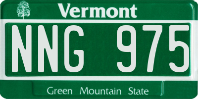 VT license plate NNG975