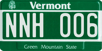 VT license plate NNH006