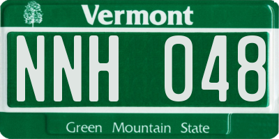 VT license plate NNH048