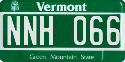 VT license plate NNH066