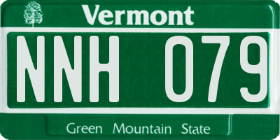 VT license plate NNH079