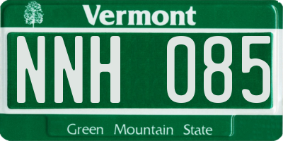 VT license plate NNH085