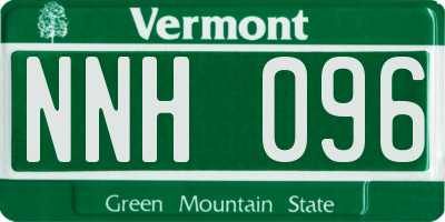 VT license plate NNH096