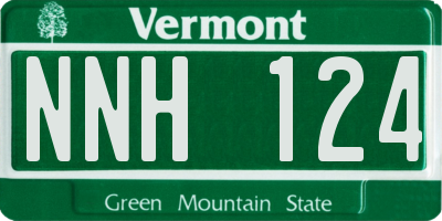 VT license plate NNH124