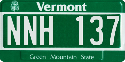 VT license plate NNH137