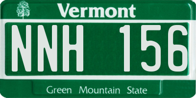 VT license plate NNH156