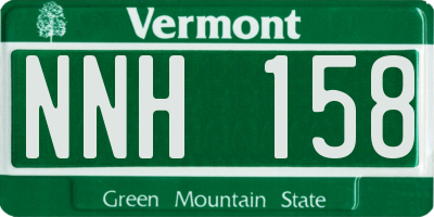 VT license plate NNH158