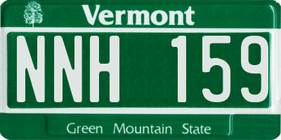 VT license plate NNH159
