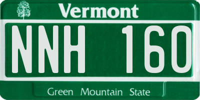 VT license plate NNH160