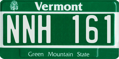 VT license plate NNH161