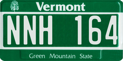 VT license plate NNH164