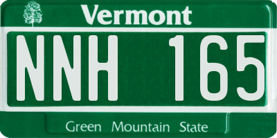 VT license plate NNH165