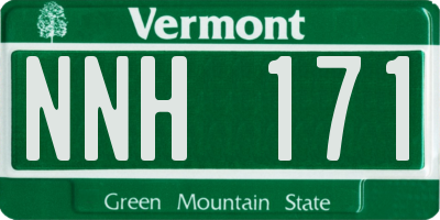 VT license plate NNH171