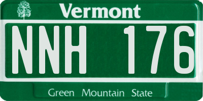 VT license plate NNH176