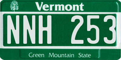 VT license plate NNH253