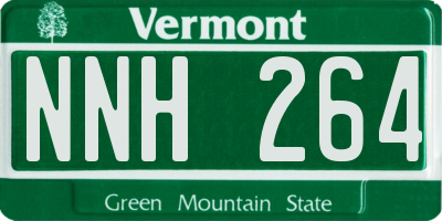 VT license plate NNH264
