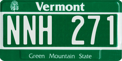 VT license plate NNH271