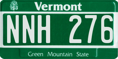 VT license plate NNH276