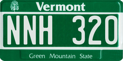 VT license plate NNH320