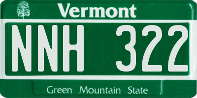 VT license plate NNH322