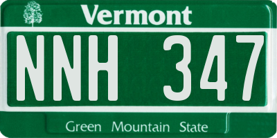 VT license plate NNH347
