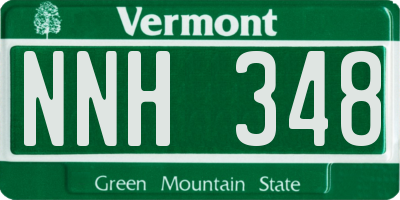 VT license plate NNH348