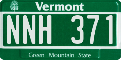VT license plate NNH371