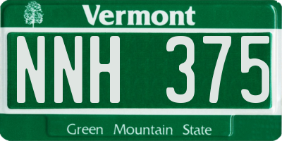 VT license plate NNH375
