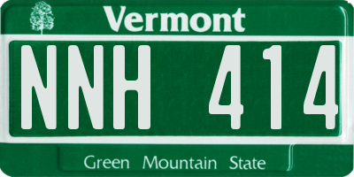 VT license plate NNH414