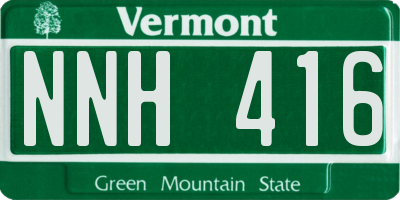 VT license plate NNH416
