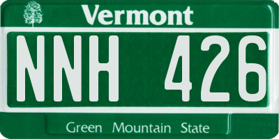 VT license plate NNH426